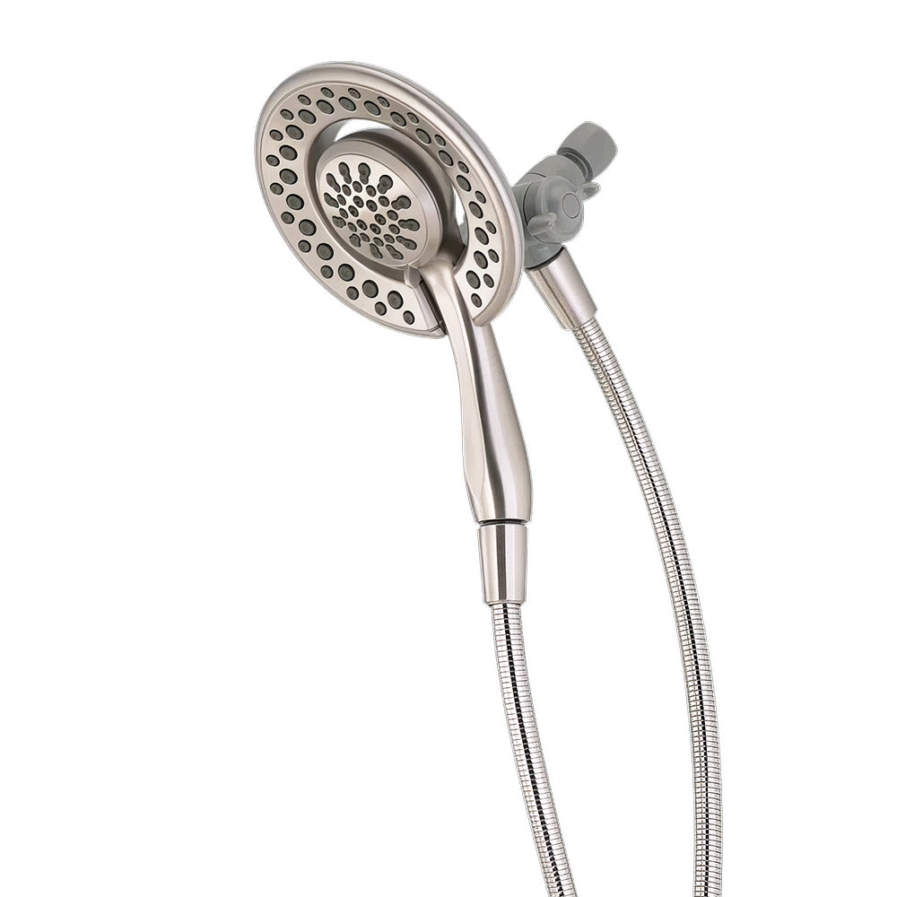 Dual Shower Head with Handheld Spray and Massage Settings