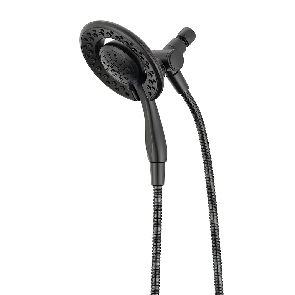 Dual Shower Head with Handheld Spray and Massage Settings