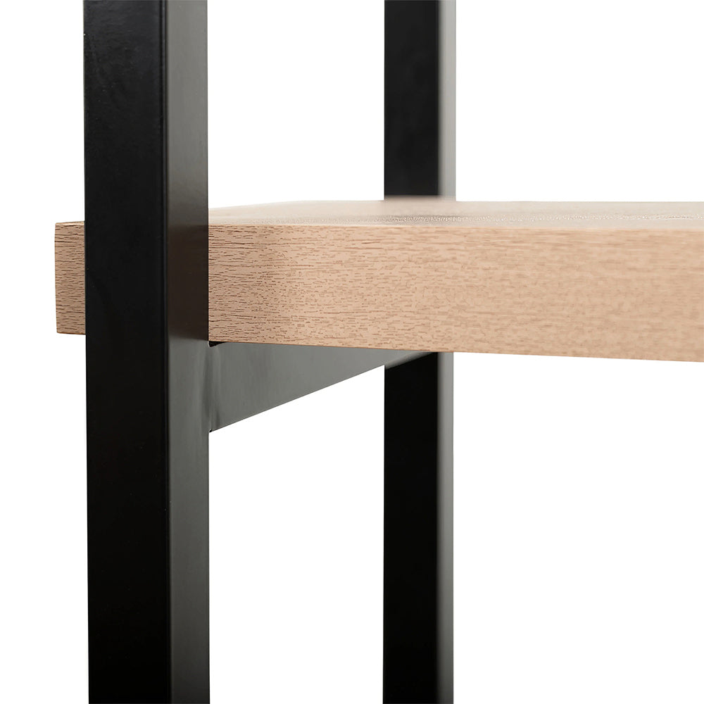 Over the Toilet Storage Rack with Adjustable Frame and Oak Finish